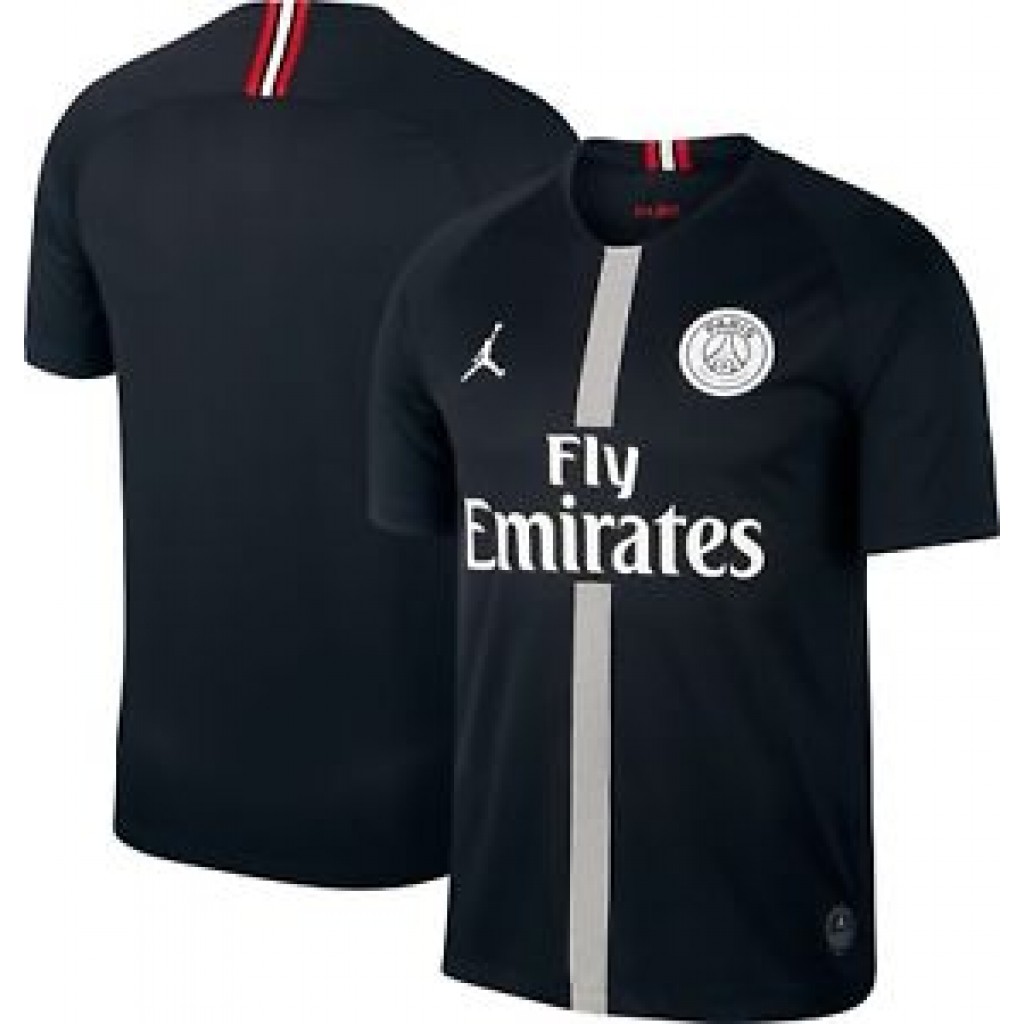 Air Jordan x PSG Football Jersey Black by Youbetterfly, UAE